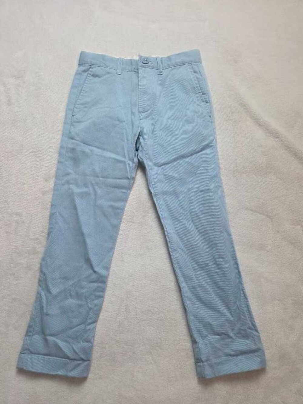 New boys 6 J.Crew x Crewcuts slim-fit stretch chino pant in Southern Sky blue